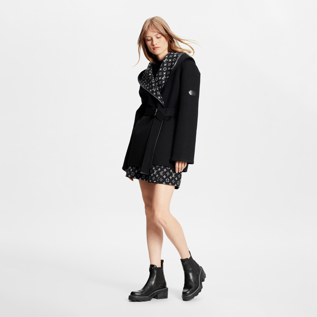 Louis Vuitton Belted Short Wrap Pea Coat